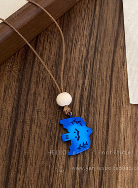 简约时尚渐变燕子吊坠项链女2026新款爆款设计小众长款毛衣链配饰