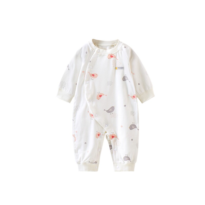童泰新款婴幼儿衣服新生儿偏开哈衣 童泰母婴连身衣/爬服/哈衣