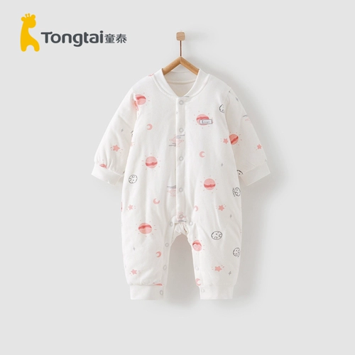 Тонг Тай осень-зима новая коллекция на младенца чистый хлопок одежда на младенца папка хлопок 衣 服. мужские и женские детские Тонкий хлопок Покрытый