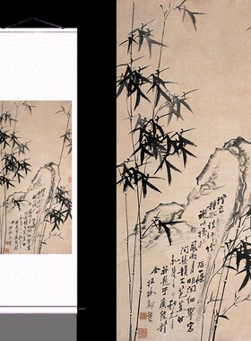 材质细腻卷轴画梦飞雪高清微喷