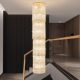 Mi Guang Huijia villa high ceiling living room large chandelier staircase
