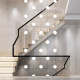 Stairwell chandelier long chandelier modern simple high ceiling
