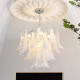 The main light in the lobby of the villa loft apartment is light and luxurious French style