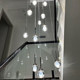 Light luxury villa crystal lamp loft staircase chandelier