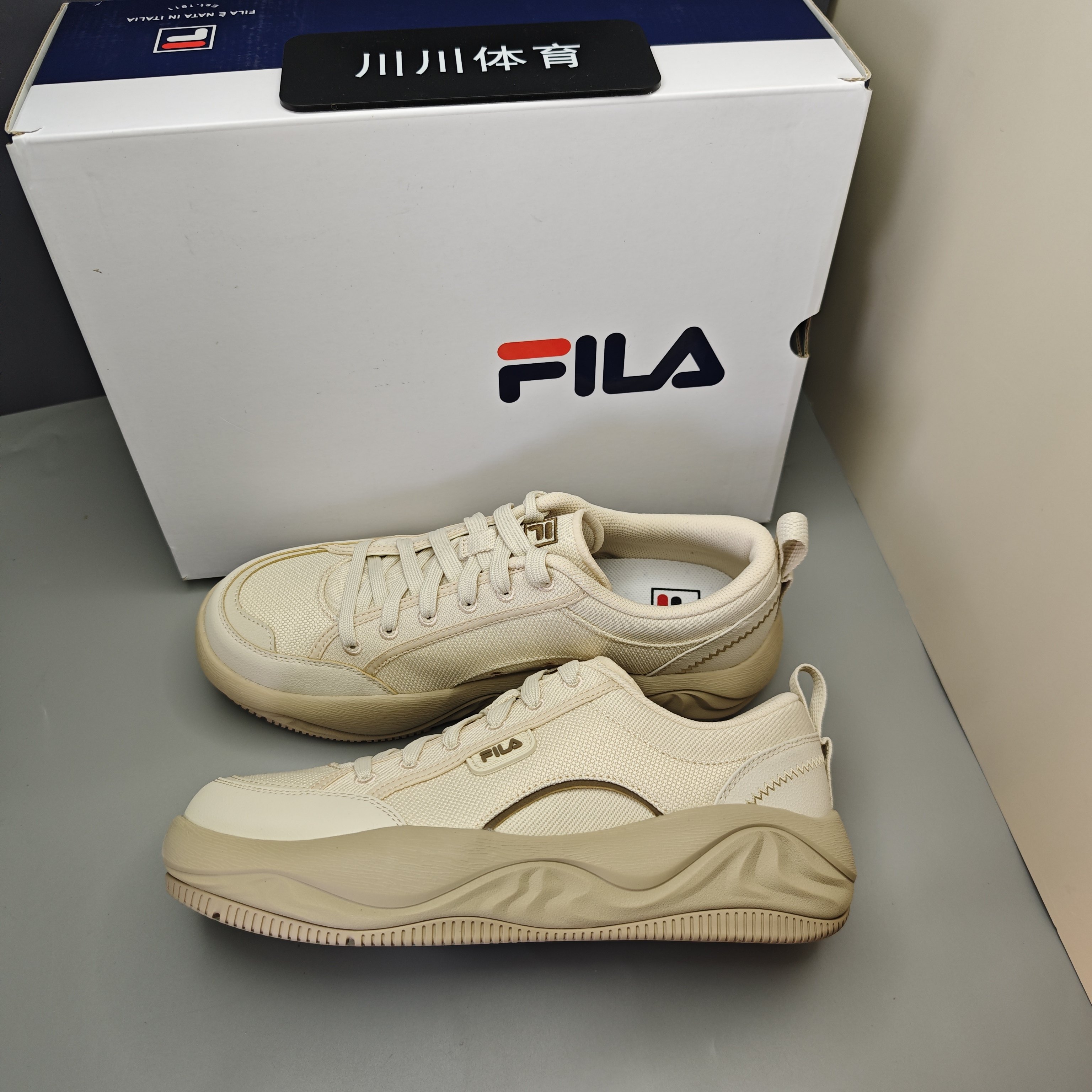 【狂欢价】FILA/斐乐 Cookies 曲奇 复古 简约 圆头 休闲鞋 - 图2