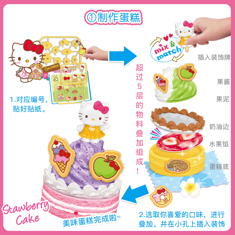 Hello kitty凯蒂猫正版缤Fun一刻美味盛宴KT50125女孩过家家玩具 - 图1