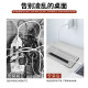 Aluminum alloy threading box rectangular computer desk TV cabinet desktop hole cover office desk embedded wire hole cover