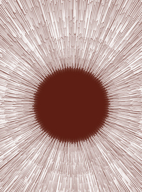 红色系现代极简几何艺术挂画抽象线条立体肌理画餐厅装饰浮雕画