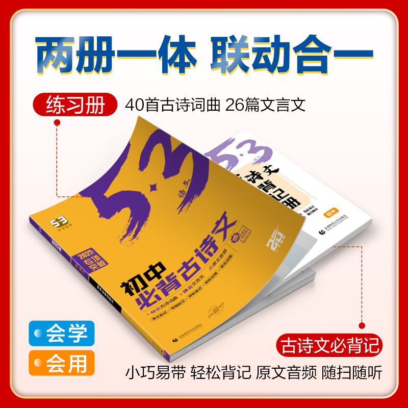 2025版53语文七八九年级现代文阅读+古诗文阅读同步作文 五三初一二三人教版部编版阅读理解专项训练真题名著阅读五年中考三年模拟