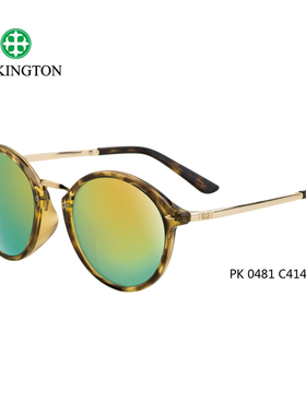 墨镜复古风圆框偏光玻璃太阳眼镜