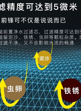 大白瓶滤芯前置过滤器PP棉滤芯