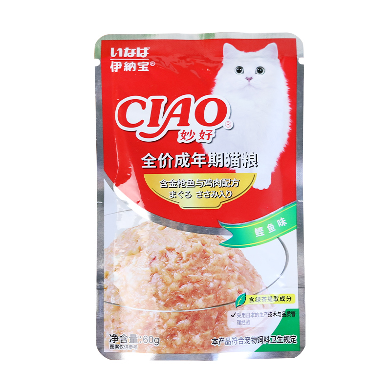 伊纳宝妙好鲜包湿粮包猫咪零食CIAO幼猫成猫餐包补水伴粮猫罐头 - 图3