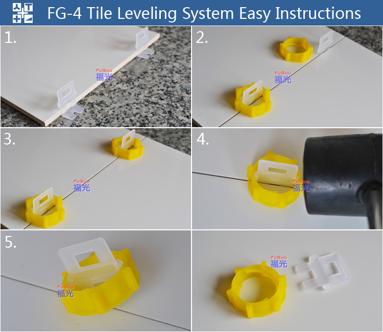 fogog瓷砖找平器瓦工铺贴墙砖装修工具十字卡定位器装修神器-图2