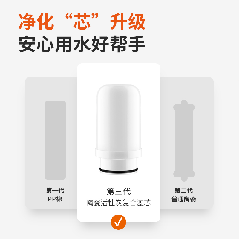 九阳净水器家用自来水厨房净化器不锈钢水龙头过滤器滤水器净水机 - 图2