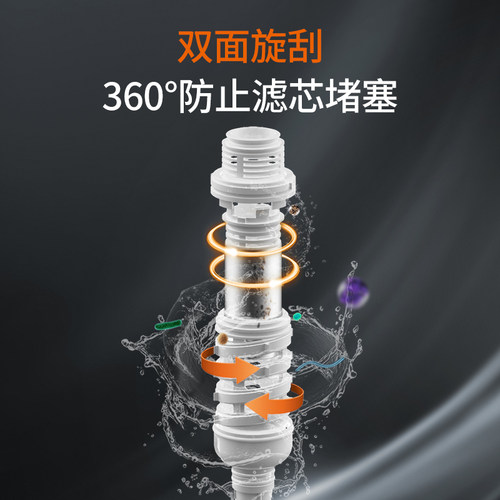 九阳净水器前置过滤器家用厨房反冲洗全屋自来水6T流量中央滤水器 - 图0