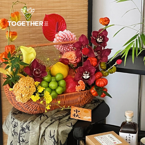 【7折特价】苁丛 中式复古八角手提花篮 商务伴手礼月饼盒 - 图2