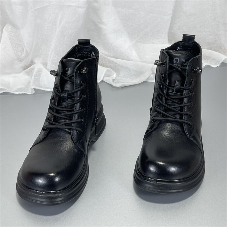 品牌清仓头层牛皮厚底马丁靴拉链秋冬加绒圆头休闲百搭真皮短筒靴,淘宝优惠券,粉丝福利购,淘宝优惠卷