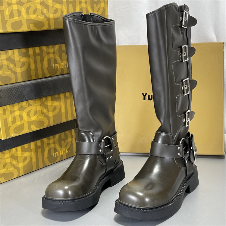 月芽儿真皮长筒靴不过膝女2025新款长靴骑士靴秋冬女款西部牛仔靴,淘宝优惠券,粉丝福利购,淘宝优惠卷