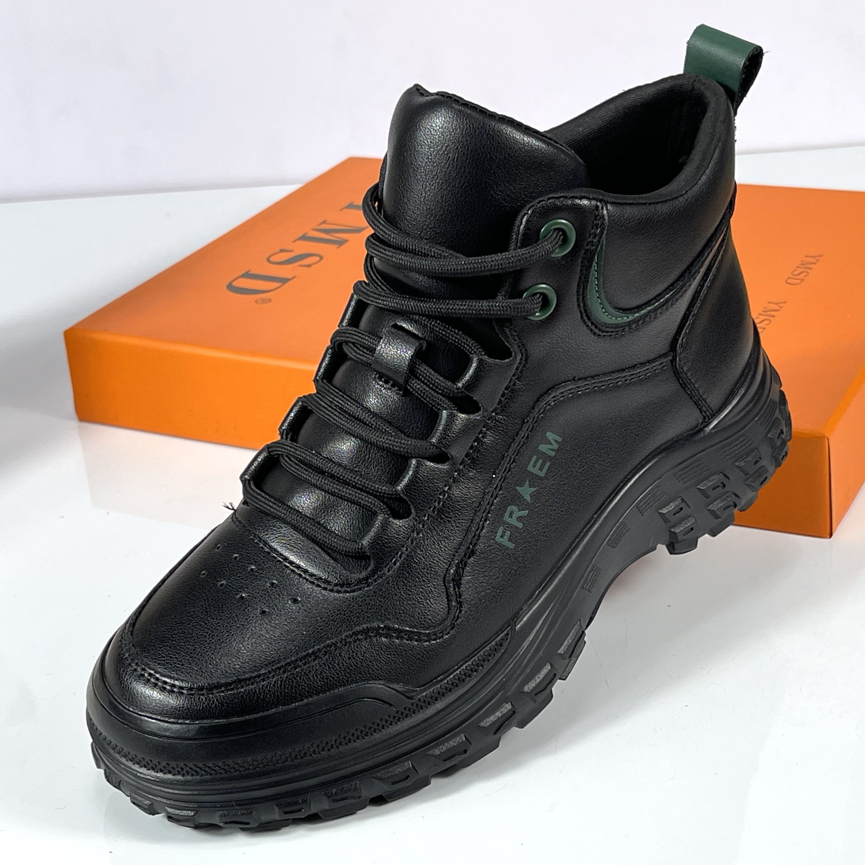 头层牛皮高帮休闲鞋女2025秋季休闲鞋运动小白鞋子真皮厚底马丁靴,淘宝优惠券,粉丝福利购,淘宝优惠卷