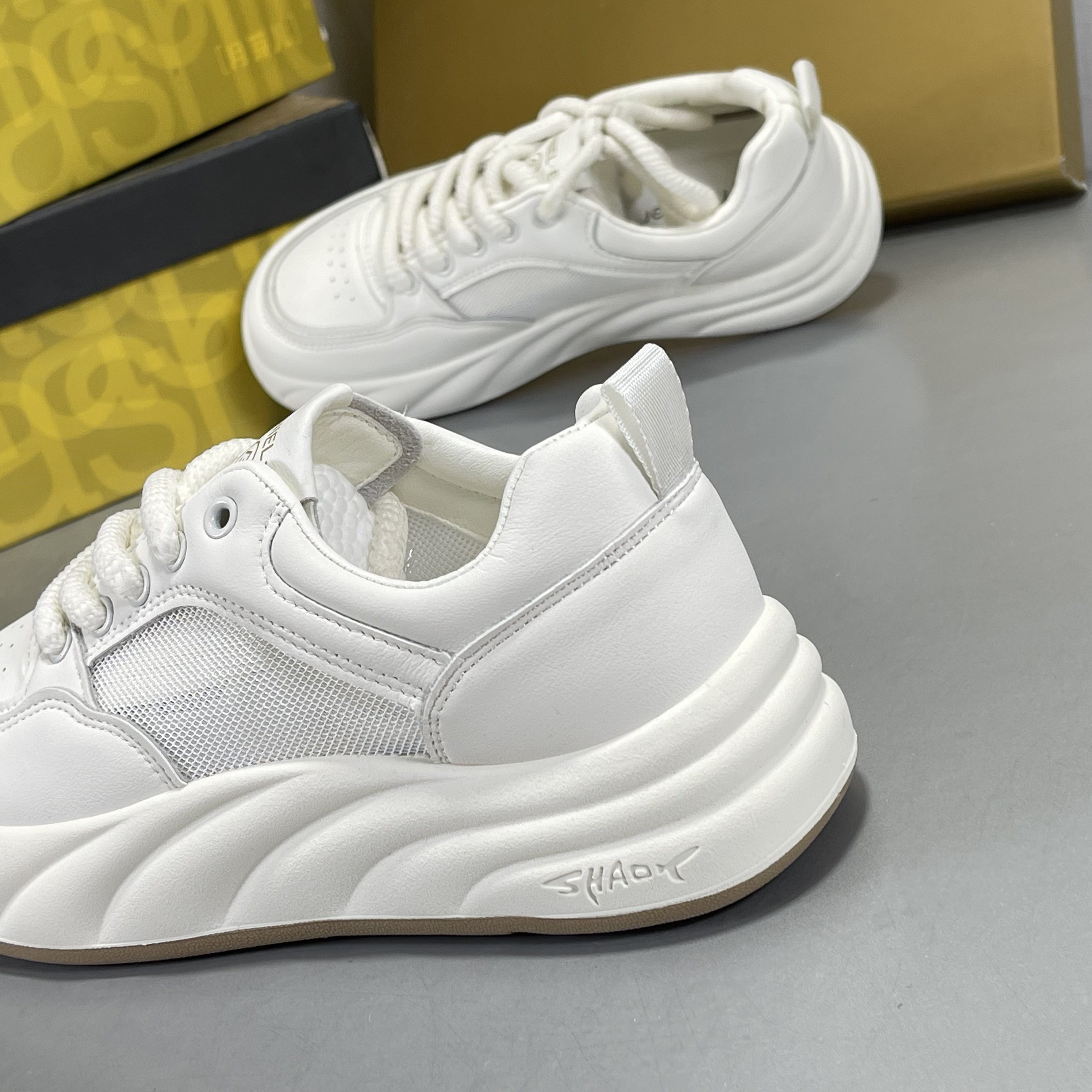 踩屎感~月芽儿板鞋2026春新款软底舒适百搭休闲厚底运动小白鞋女,淘宝优惠券,粉丝福利购,淘宝优惠卷