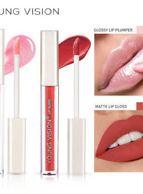 6color plumper Matte lip gloss non stick cup liquid lipstick