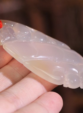 源饰界-天然冰种玉髓貔貅竹节祥云挂件玉石事事如意吉祥大号吊坠