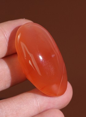 源饰界天然川红南红玛瑙佛公挂件吊坠手工雕刻柿子红果冻肉无伤裂