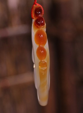 源饰界-天然冰彩玉髓挂件龙如意事事如意大号吊坠鸿运当头无伤裂