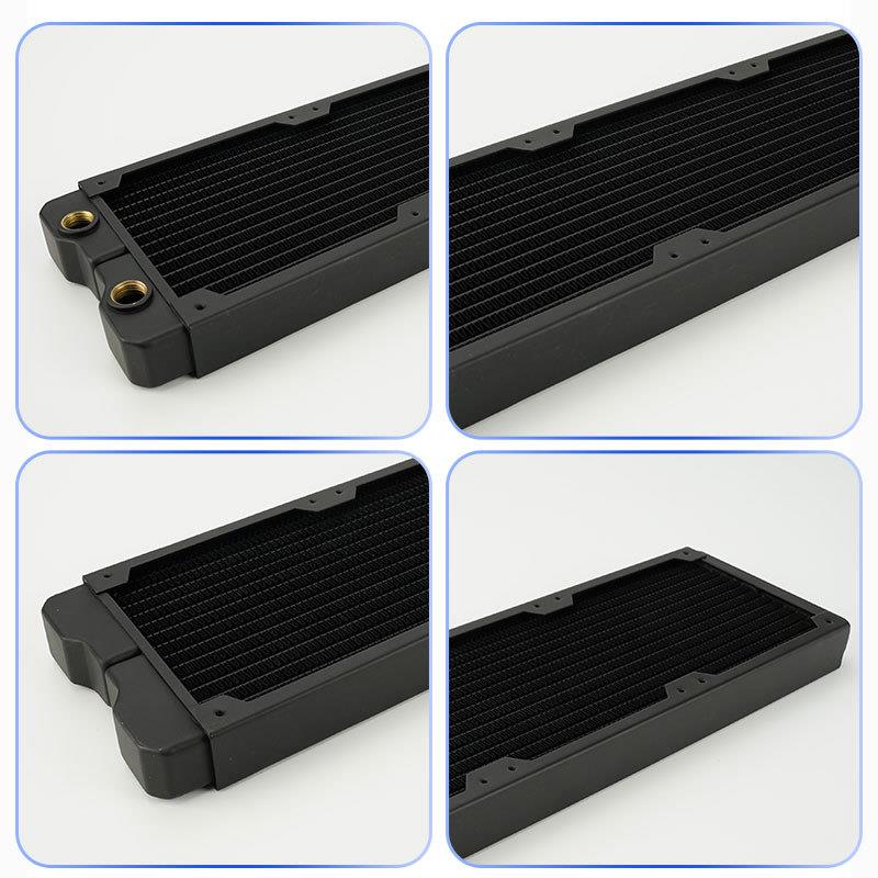 360 copper row 29MM thick water cooling radiator computer water cooling host suitable for 12CM fan chassis