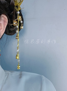 悦己原创新中式国风喜字耳钉