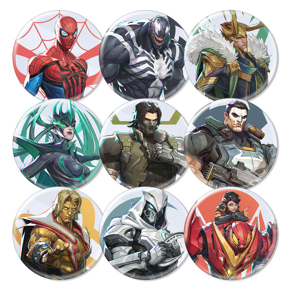 漫威争锋吧唧徽章冰箱贴美国队长钢铁侠蜘蛛侠游戏周边二次元谷子,淘宝优惠券,粉丝福利购,淘宝优惠卷