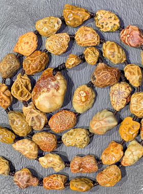 天然阿拉善筋脉石原石项链毛衣链