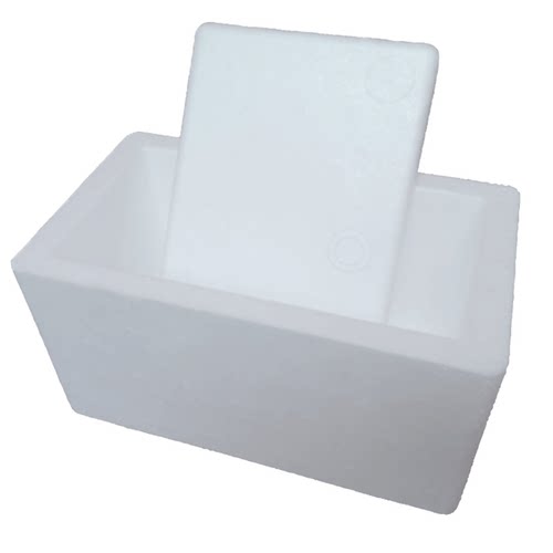 邮政3.5号泡沫箱8斤快递商用打包箱带纸箱配套泡沫箱子批发包邮 - 图1