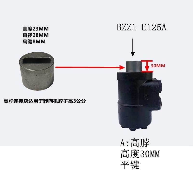 包邮BZZ系列转向机方向机连接头液压方向机连接块方向机杆十字块