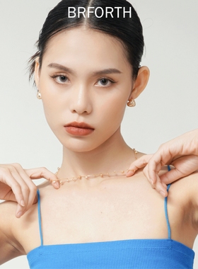 BRFORTH 四芒星满天星项链锁骨链女简约轻奢气质设计百搭仙气项链