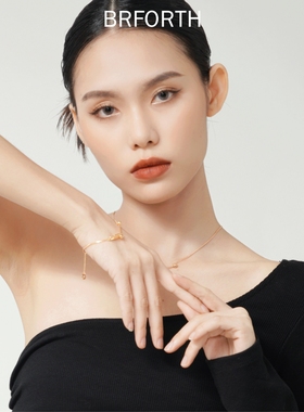 BRFORTH 平衡木锁扣项链锁骨链女简约轻奢气质感设计百搭