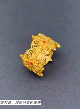 越南沙金镀金欧美款戒指久不掉色