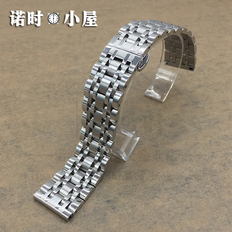 24mm 22 20 18 16 14 不锈钢女实心钢手表链配件 男精钢蝴蝶扣表带 24mm 22 20 18 16 14 不锈钢女实心钢手表链配件 男精钢蝴蝶扣表带