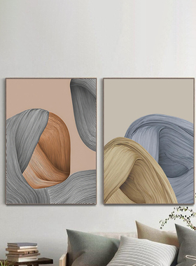 3d立体客厅装饰画轻奢餐厅过道画