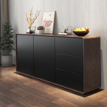 Modern minimalist dining side cabinet Nordic hupeach color tea water cabinet living-room integrated by wall storage and storage cabinet storage containing cabinet