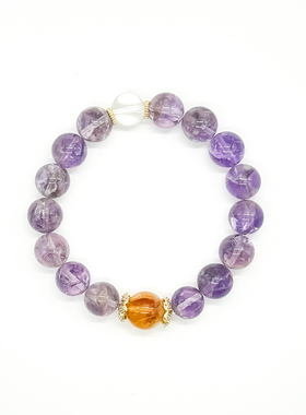 MPAY2025新款三色生金紫水晶手链【多样性发货】