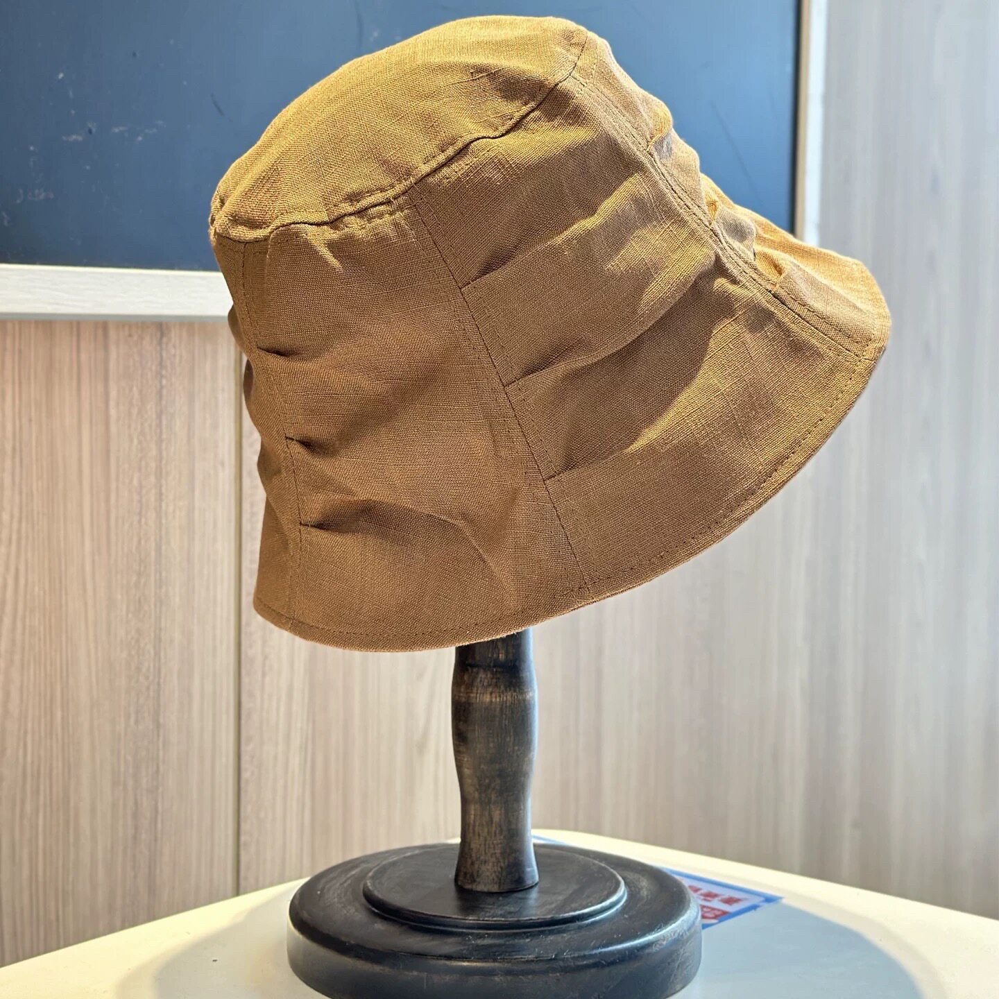 新款日系复古褶皱盆帽春秋季休闲百搭渔夫帽气质文艺显脸小帽子女