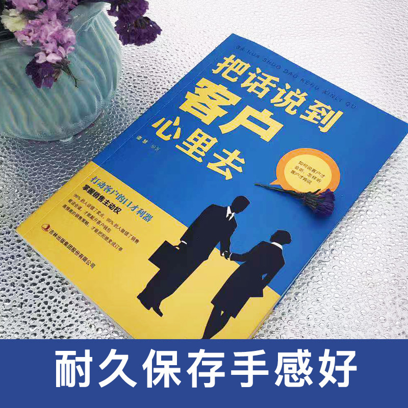 正版把话说到客户心里去销售类书籍销售心理学电话汽车销售团队管理技巧市场营销学消费者行为学销售技巧书籍练-图1