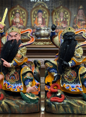 真武大帝香樟木雕神像上帝玄武