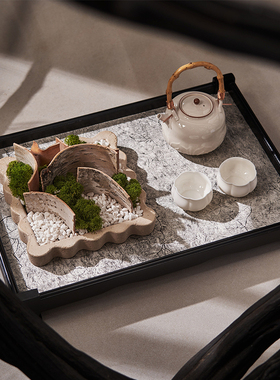 茶室软装空间搭配高级感茶摆件