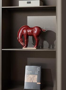 邸高新中式客厅展示柜摆件氛围感