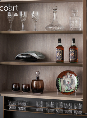 餐厅餐边柜酒柜酒具软装饰品摆件