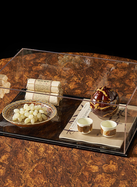 新中式亚克力系列茶室装饰摆件