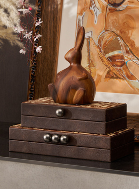 混搭风茶几托盘花瓶氛围布置