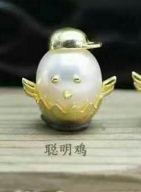 diy纯银手工挂件珍珠项链坠